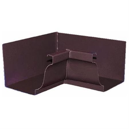 Amerimax Home Products Amerimax 5 In. Galvanized Brown Mitre Gutter Inside Corner 3320119 Residential Use, Standard Application