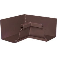 Amerimax Home Products Gutter Inside Mitre 5 Inch Brown - Galvanized - 2 Piece