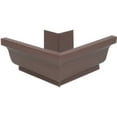 thumbnail image 1 of Amerimax 5 In. Galvanized Brown Mitre Gutter Outside Corner 3320219, 1 of 2