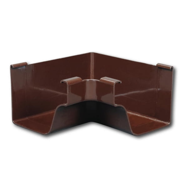 Amerimax 5 In. Traditional K-Style Brown Vinyl Gutter Inside Miter M1504HP