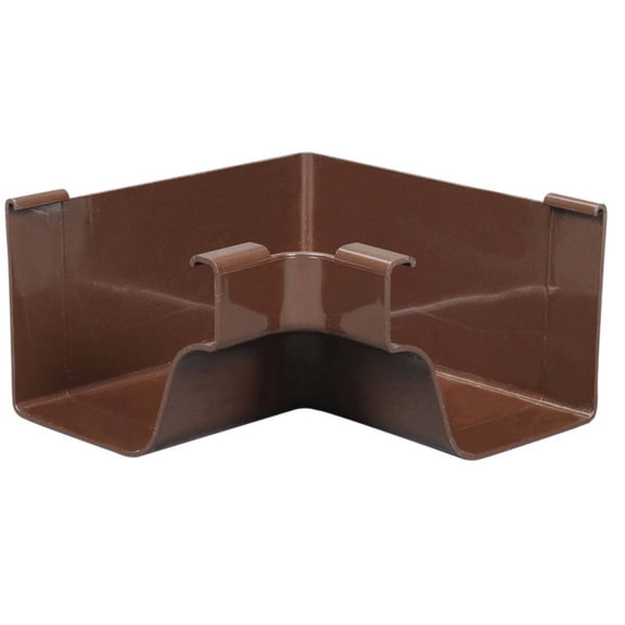 Amerimax Home Products Vinyl Gutter Inside Miter K-Style - Maintenance Free - 5 In, Brown