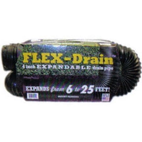 Amerimax 51310 Flexible Drain Pipe 4 in 25 ft L Black