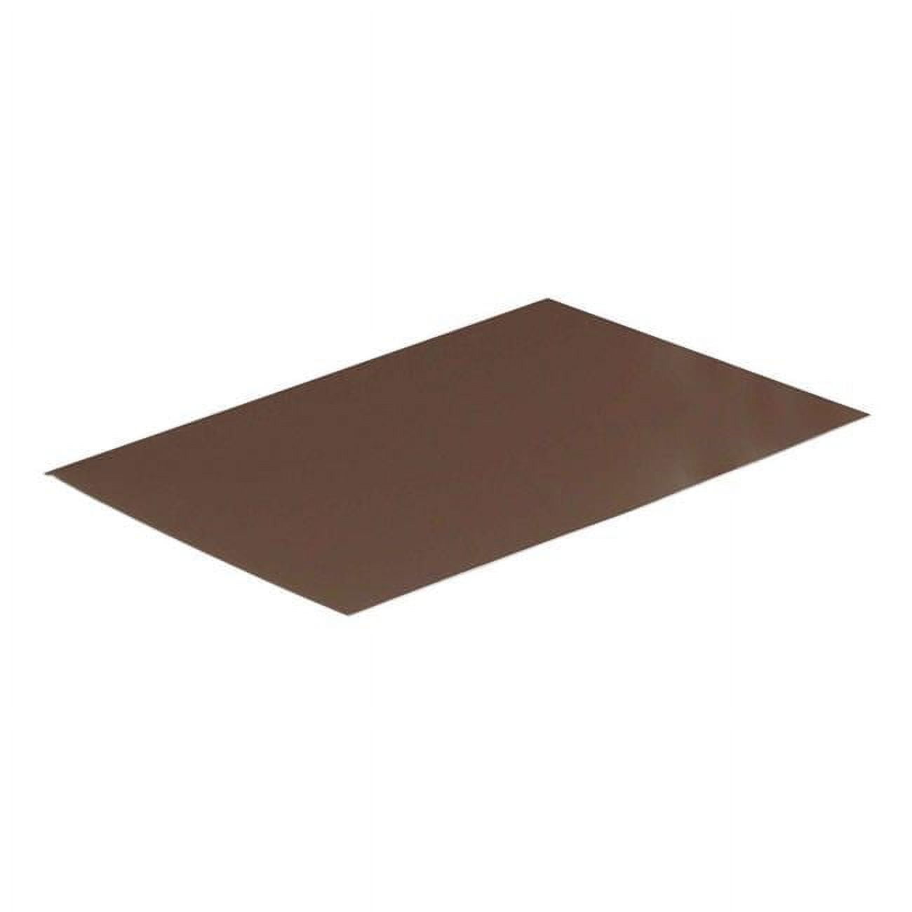 Amerimax 5162391 0.018 x 5 x 8 in. Brown Galvanized Steel Rectangle Flashing Shingle - Case of 75