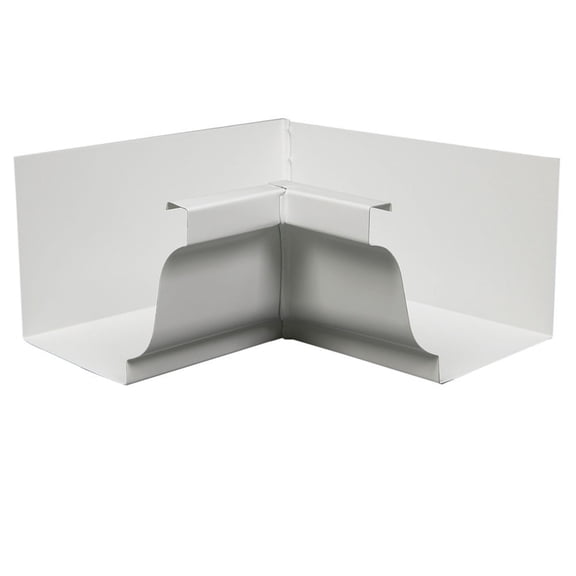 Amerimax 6 in. W x 10 in. L White Aluminum K Inside Corner