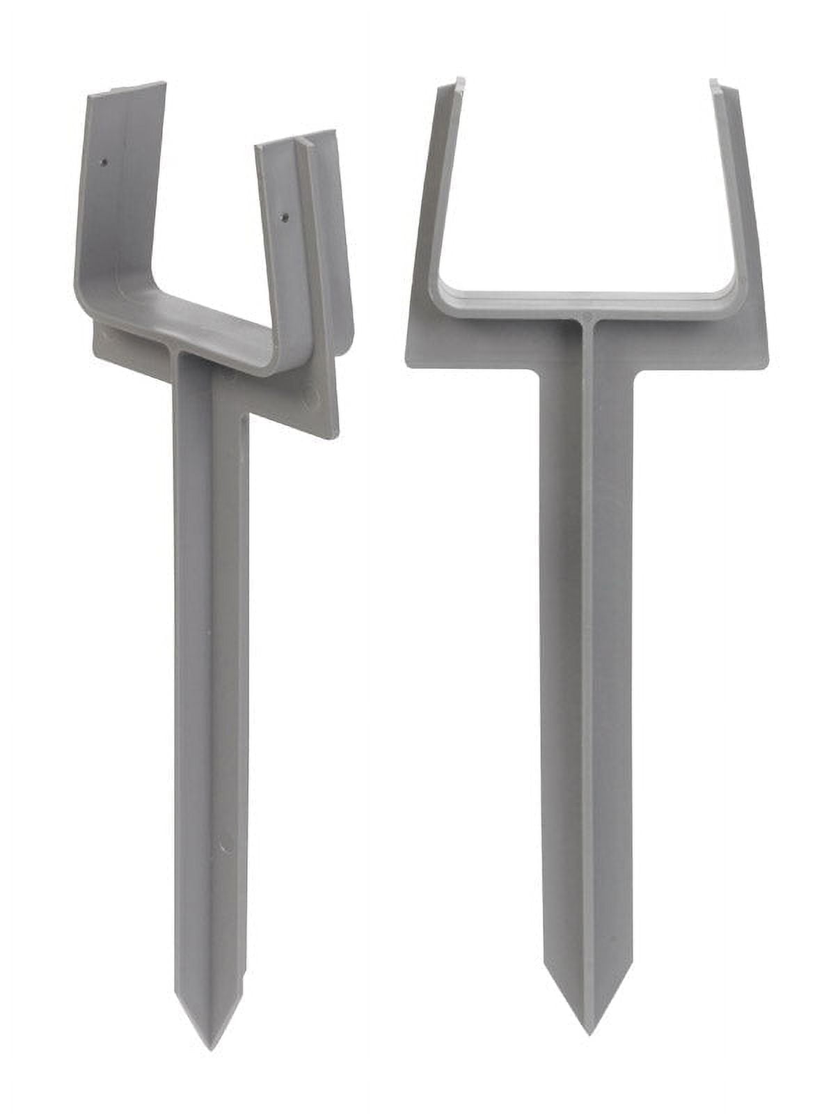 Amerimax 85210 Downspout Anchor, 2" x 3", Plastic, Grey, Each