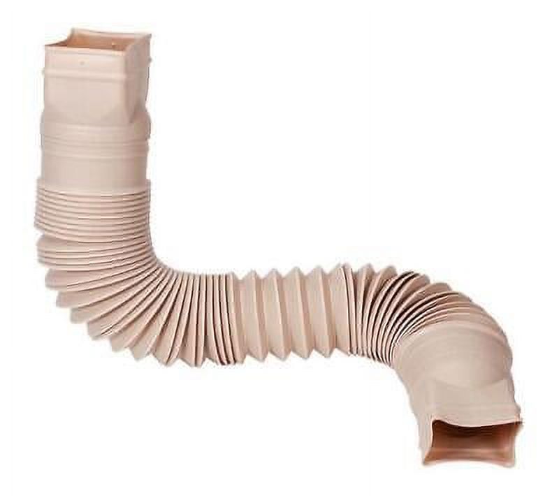 Amerimax FlexASpout 4.5 in. H X 4.5 in. W X 55 in. L Tan Vinyl