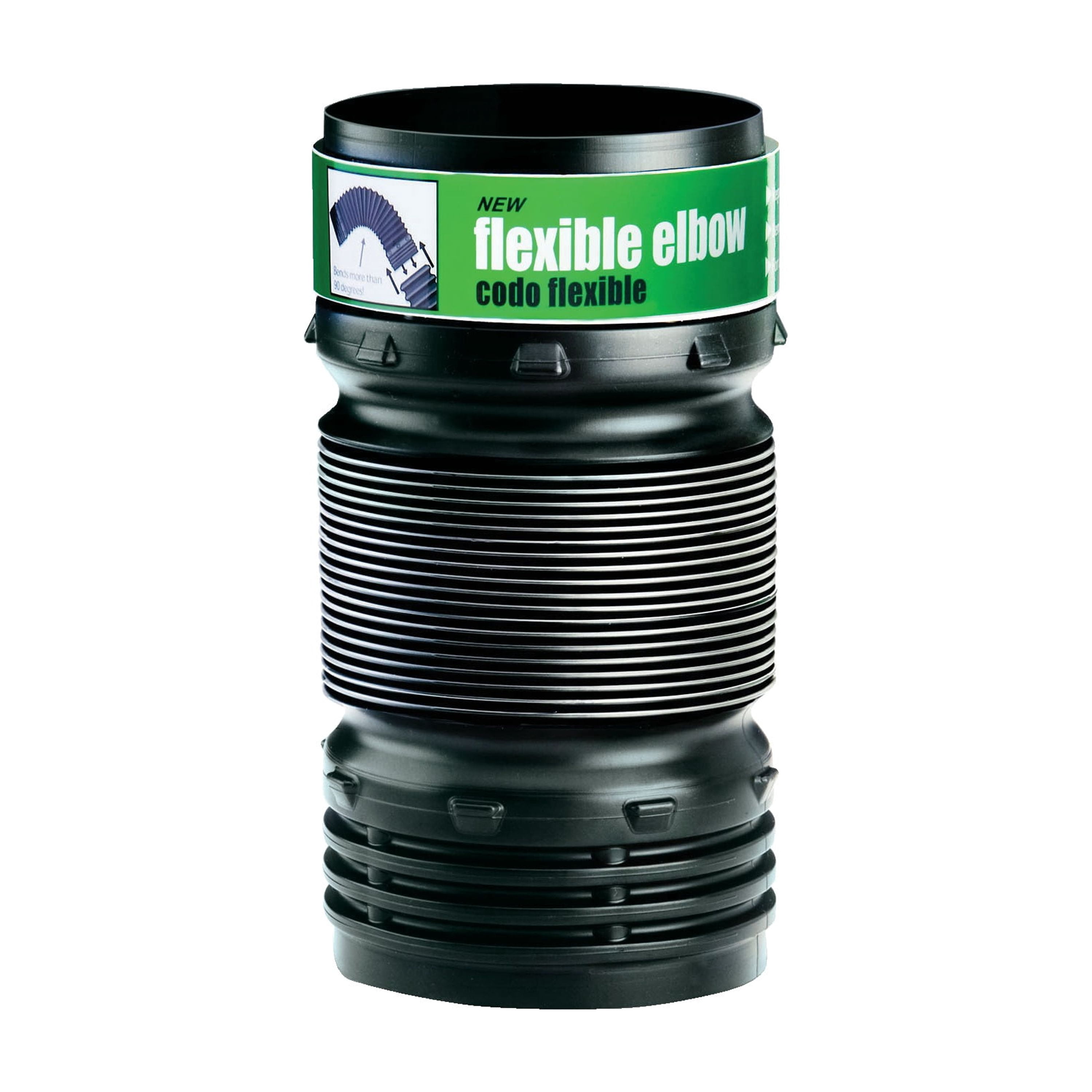 Amerimax Flex-Drain Flexible Drain Elbow 4 Inch Expandable Pipe ...