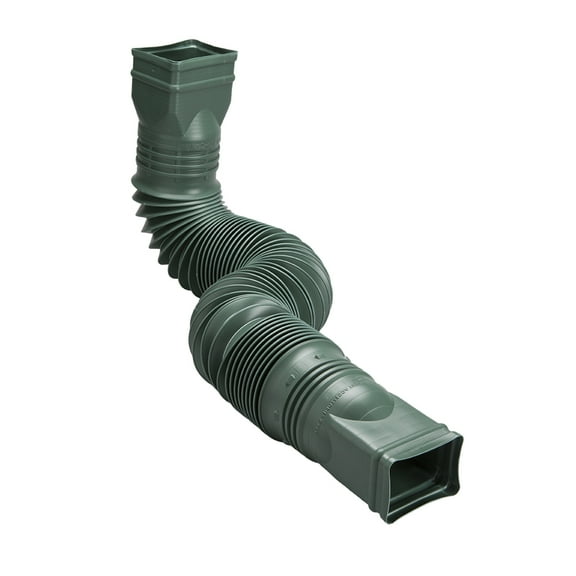 Amerimax Flex-a-Spout Downspout Extension, Green