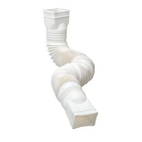 Amerimax Flex-a-Spout Downspout Extension, White Roof Gutter Accessories