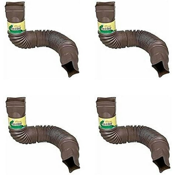 Amerimax Home Products Flexible Downspout Extension Flex-A-Spout - Brown - 2" x 3"