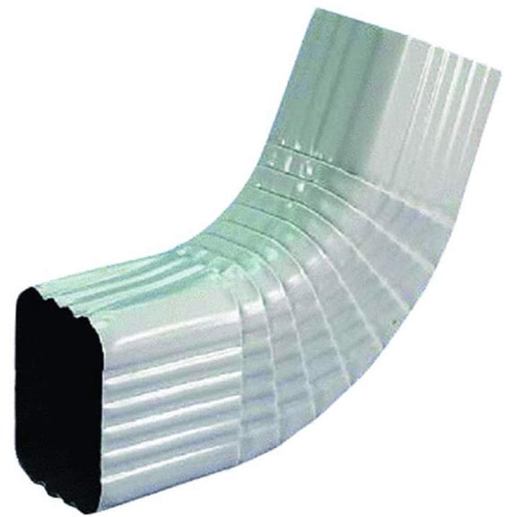 Amerimax B Elbow 75 Degree 3" X 4" Aluminum White