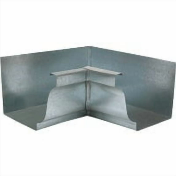 Amerimax 4 In. Galvanized Steel Miter K-Style Gutter Inside Corner 15201
