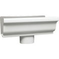 thumbnail image 1 of Amerimax Home Products Gutter End With Drop Outlet - Galvanized - 4 In, White, 1 of 2
