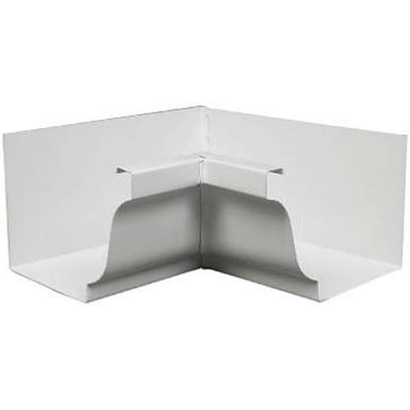 Amerimax Home Products 27201 Aluminum Gutter Inside Mitre White - 5 inch