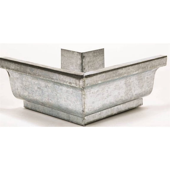 Amerimax Home Products 29202 Gutter Outside Mitre- Mill Finish Galvanized Steel - 5 in