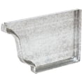 thumbnail image 1 of Amerimax Home Products 29206 5 in. Mill Finish Galvanized Steel Right End Cap, 1 of 3