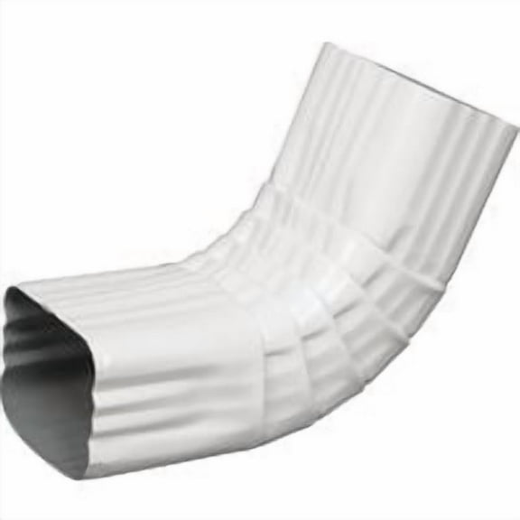 Amerimax Home Products Downspout Elbow A Style - Galvanized Steel - 2x3, White