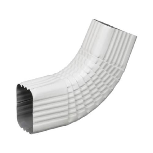 Amerimax Home Products 33065 Gutter Side Elbow, Style B, 75 Degree, White Galvanized Steel, 2 x 3-In.