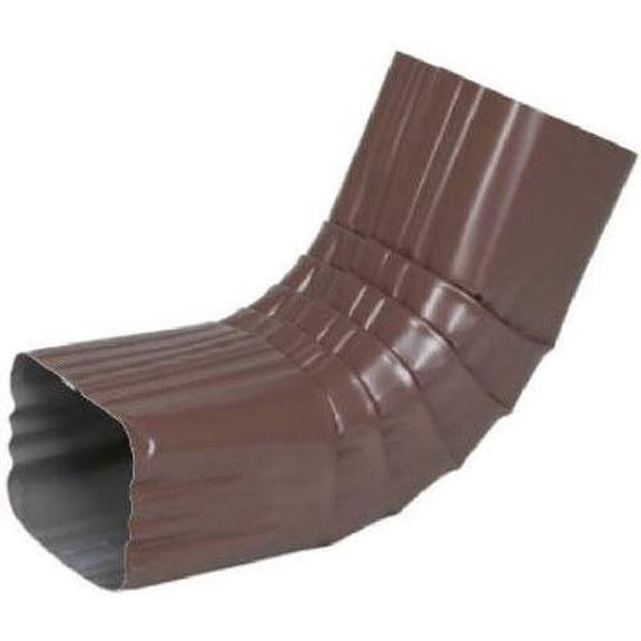 Amerimax Home Products 3326419 2 x 3 in. Brown Galvanized Steel Gutter Front Elbow- Style A
