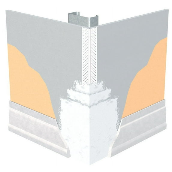 Amerimax Home Products 37102 1.25 in. x 8 ft. Vinyl Corner Bead - White- Pack of 50