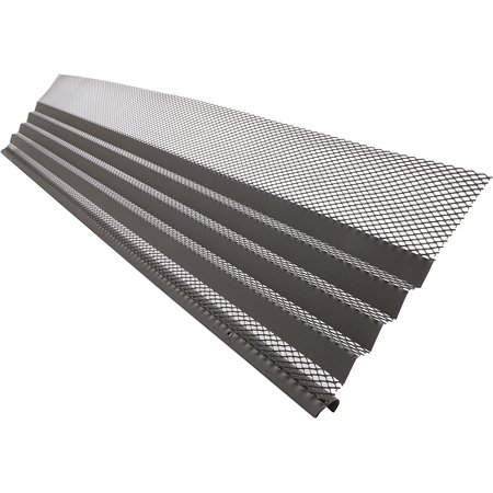 Amerimax Home Products 638010 Hoover Dam Gutter Guard, Dark Gray, 10 Count (Pack of 1)