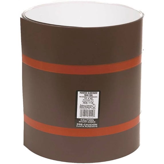 Amerimax Home Products 69112 12X50 White/Brown Aluminum Trim Coil Aluminum - Rol