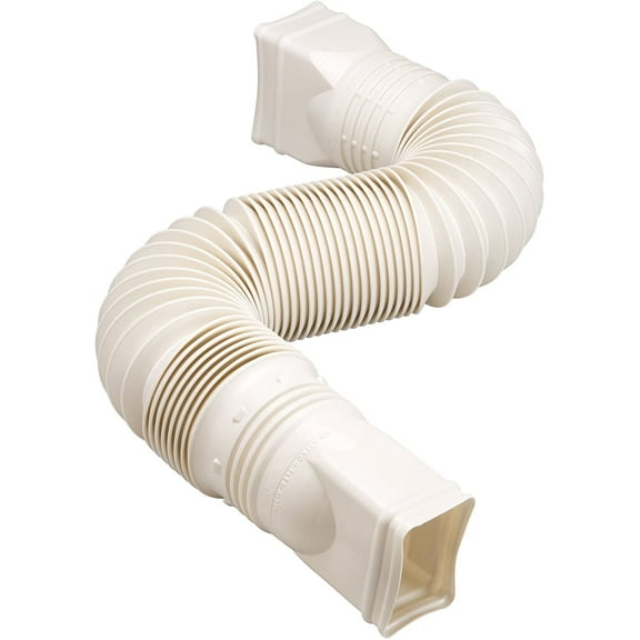 Flex-Drain Flex-A-Spout Downspout Extension - Flexible PVC - 1 Pack, Beige