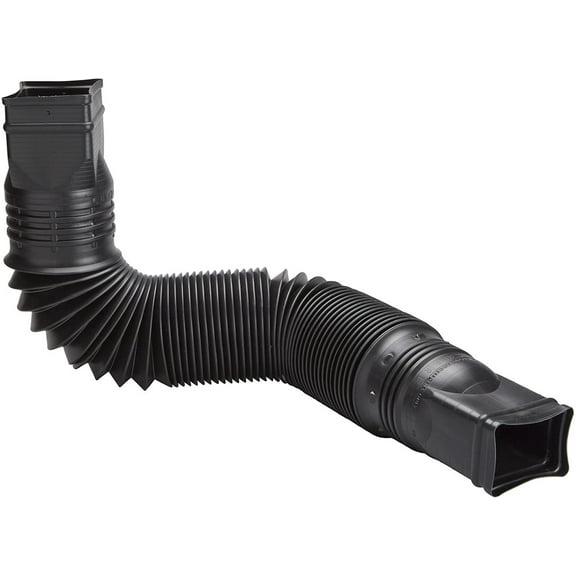 Amerimax Home Products 85015 Flex-A-Spout Downspout Extension, Black