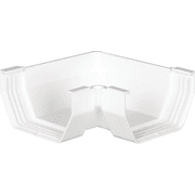 Amerimax Home Products Amerimax Contemporary Inside/Outside Corner Miter - Single Pack   Residential Use, Standard Application