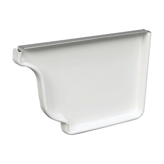 Amerimax Home Products Amerimax Galvanized Gutter End Cap - Pack of 2 Residential Use, Standard Application