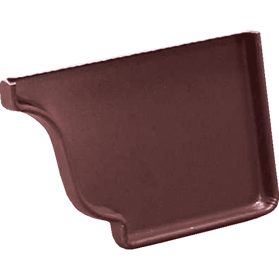 Amerimax Home Products Amerimax Galvanized Gutter End Cap - Pack of 2  Residential Use, Standard Application