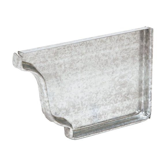 Amerimax Home Products Amerimax Galvanized Gutter End Cap - Pack of 8