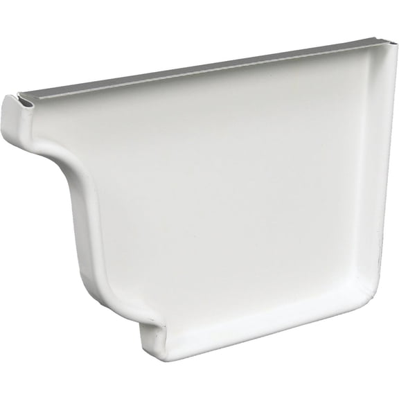 Amerimax Home Products Amerimax Galvanized Gutter End Cap - Single Pack