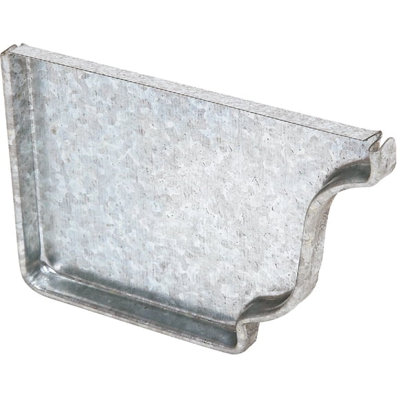 Amerimax Home Products Amerimax Galvanized Gutter End Cap - Single Pack