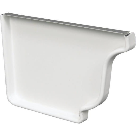 Amerimax Home Products Amerimax Galvanized Gutter End Cap - Single Pack
