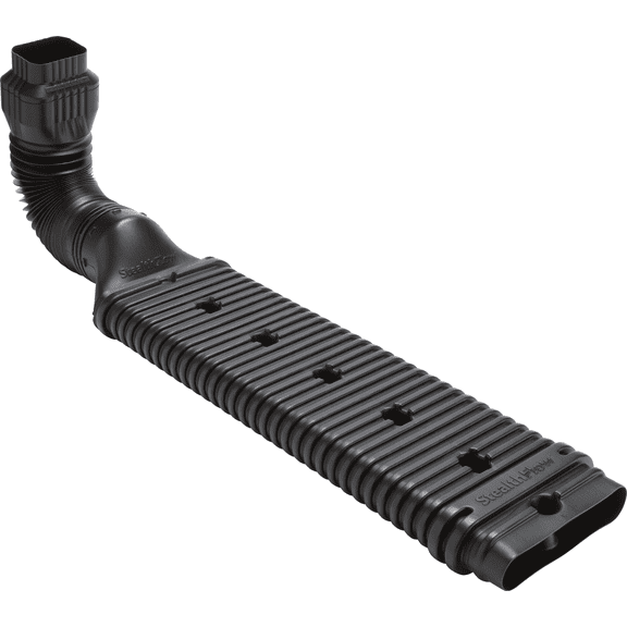 Amerimax Home Products Amerimax StealthFlow Low Profile Downspout Extension Kit - Single Pack Heavy-Duty Construction, Professional Use