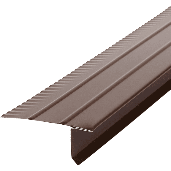 Amerimax Home Products Amerimax Style F5M Hemmed Aluminum Roof & Drip Edge Flashing - Pack of 2  Garden & Landscape Use, Standard Connection