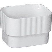 Amerimax Home Products Amerimax Traditional K-Style Vinyl Downspout Coupler - Pack of 2   Residential Use, Standard Application