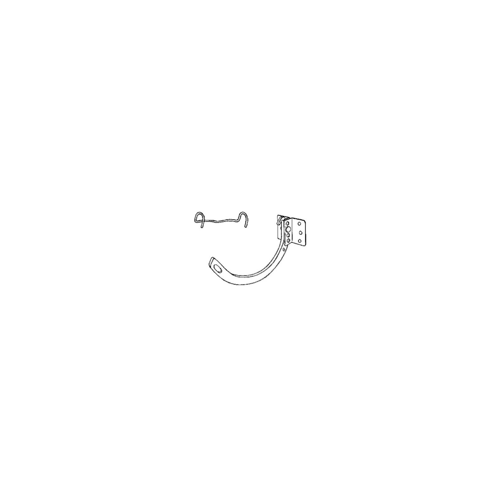 Galvanized Steel 5-Inch Combo Hanger for Half Round Gutters