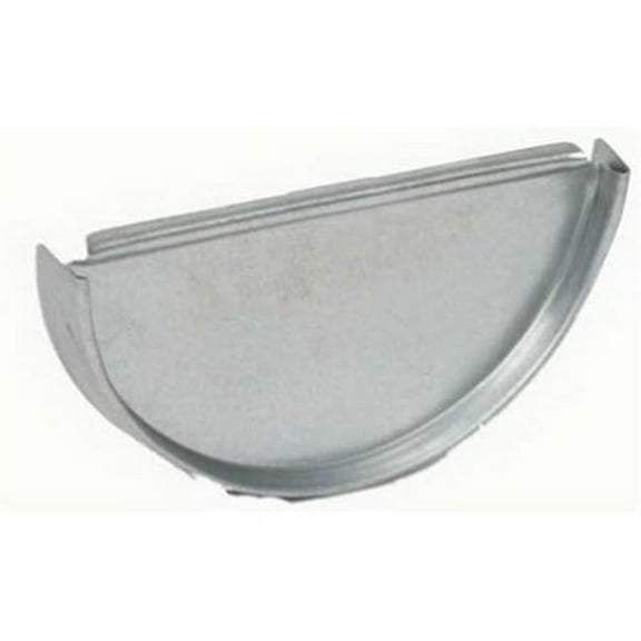 Amerimax Home Products CEN265 5 in. Galvanized Half Round End Cap