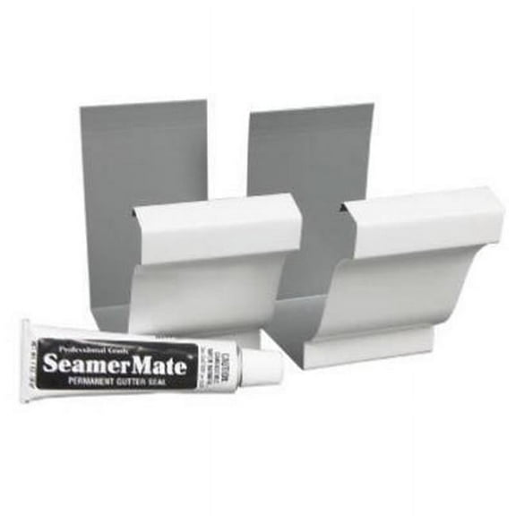 Amerimax Home Products Steel Seamer with Seamer Mate - White, Pack of 2