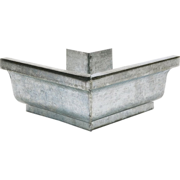 Amerimax "K" Outside Miter 4 " Galvanized Residential Use, Standard Application