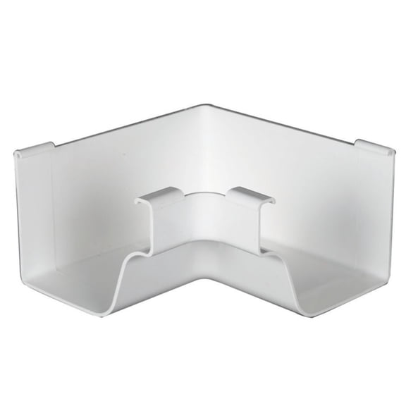 Amerimax 5 In. Traditional K-Style White Vinyl Gutter Inside Miter M0504HP
