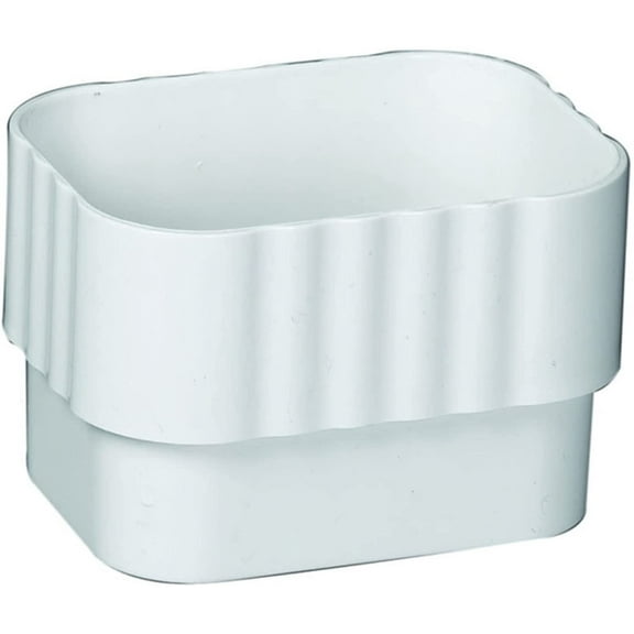 Amerimax M0623 Vinyl Downspout Connector Roof Gutter Accessories, 11 Inches, 8 Inches