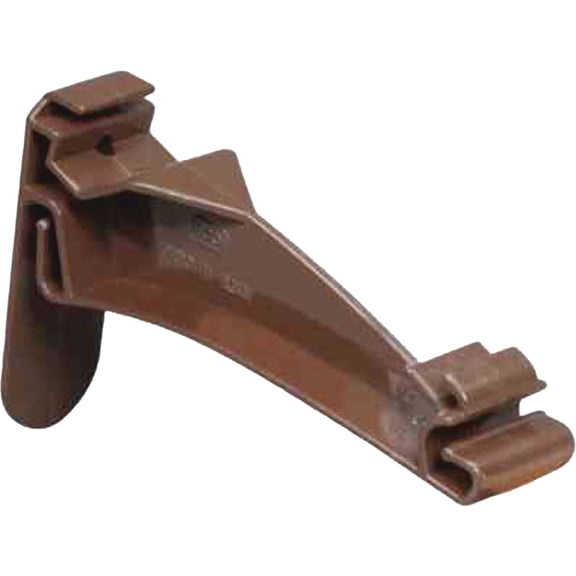 Amerimax M1722B Gutter Hanger, K-Style, Hidden, Traditional, Vinyl, Brown, 5-In. - Quantity 1