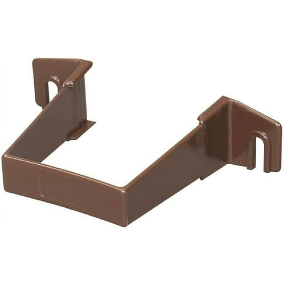 Amerimax Home Products Downspout Bracket Vinyl - Easy Installation - Brown