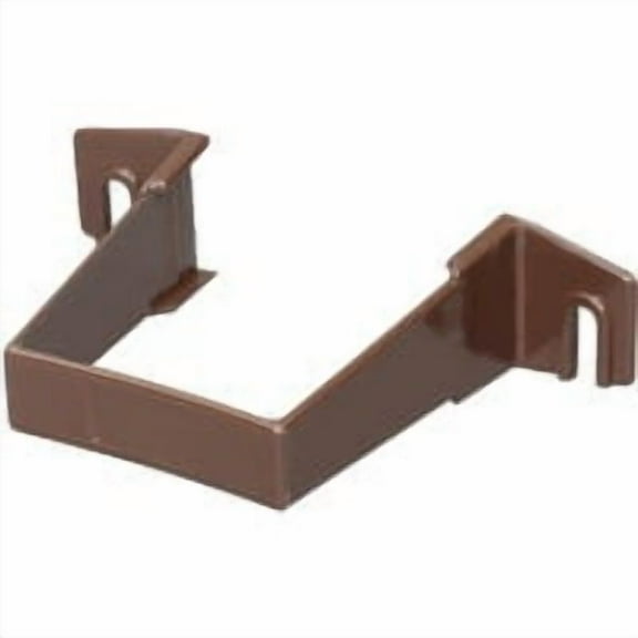 Amerimax T1534 Downspout Clip, Square, Vinyl, Brown, 2-In. - Quantity 30