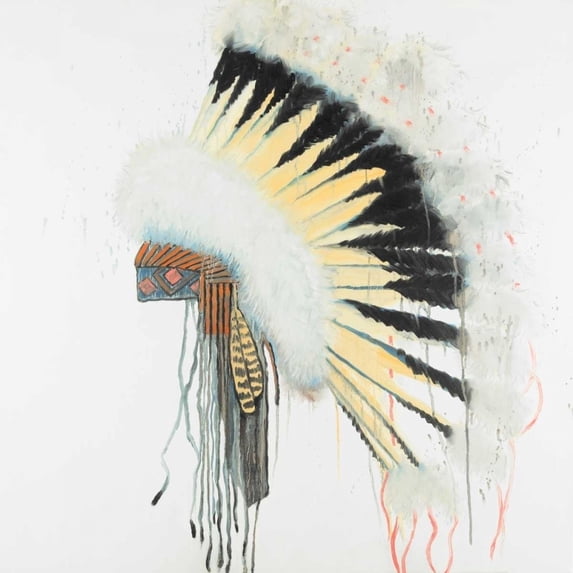 Amerindian Headdress Poster Print by Atelier B Art Studio