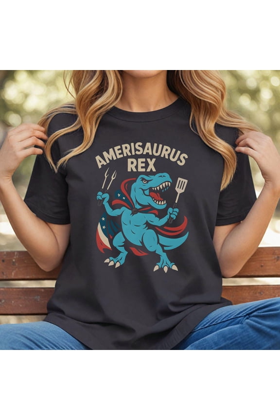 Amerisaurus Rex American Dinosaur T-Shirt