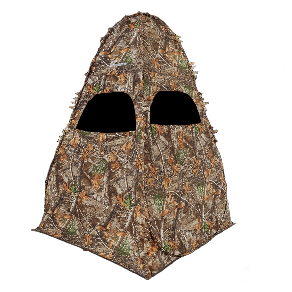 Ameristep Deluxe Folding Hunting Tent Chair Blind Portable 1 Person Ground Seat Camouflage Gear Walmart